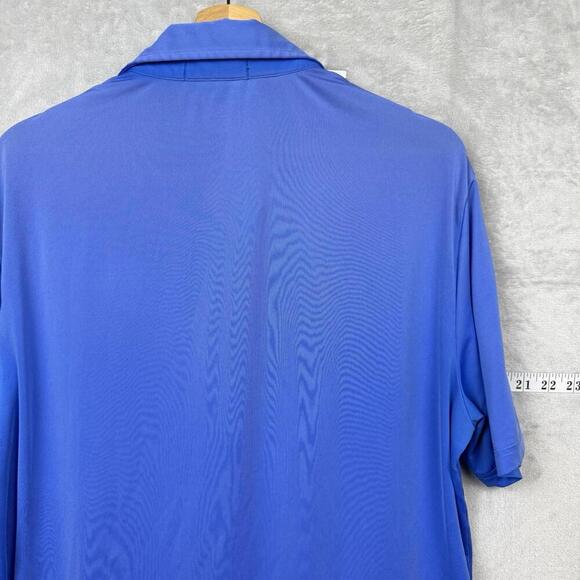 RLX Ralph Lauren Golf Polo Shirt Blue Wicking Tech Size M 1886 Fox Crest Sports - Picture 7 of 9